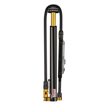 Lezyne Micro Drive Digital High Pressure Floor Pump (Black/Gold)