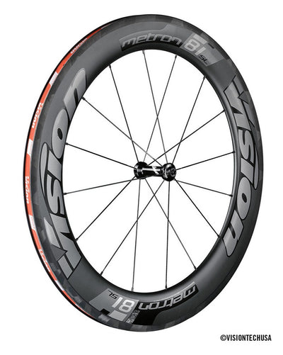 Vision Metron 81 Carbon Tubeless  Rim Brake Wheel - Shimano/Sram (Black)