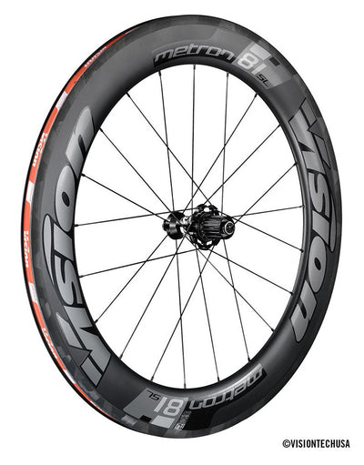 Vision Metron 81 Carbon Tubeless  Rim Brake Wheel - Shimano/Sram (Black)