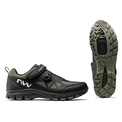 Northwave Corsair MTB Cycling Shoes (Black /Forest Green)
