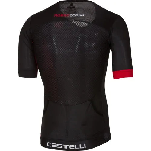 Castelli Free Speed Race Mens Cycling Jersey (Black/Red)