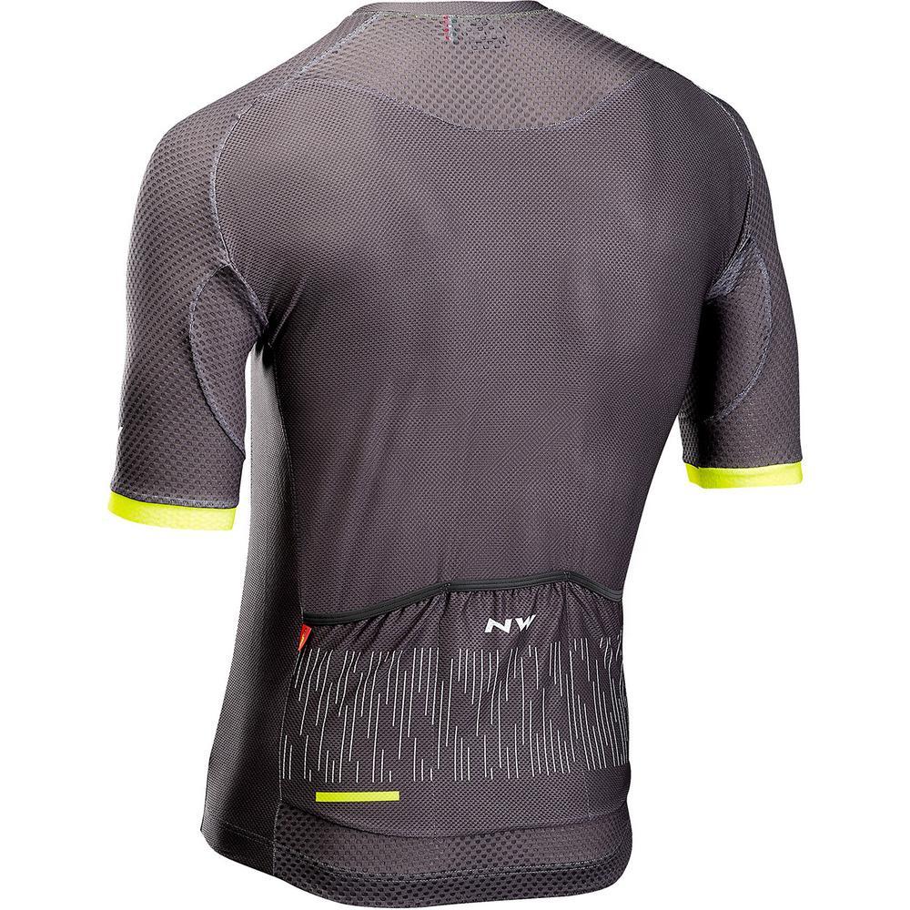 Northwave Storm Air Mens Cycling Jersey (Anthra/Yellow)