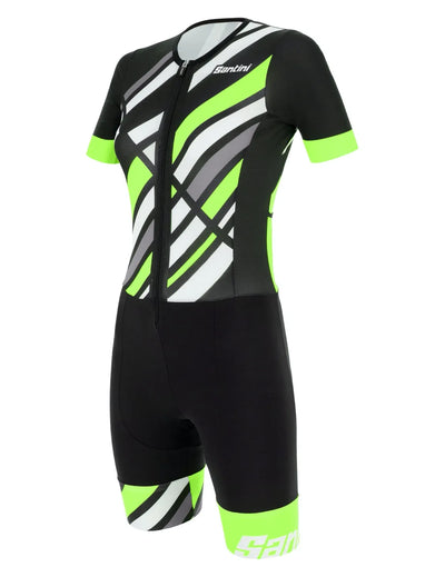 Santini Redux Women Triathlon Suit (Green)