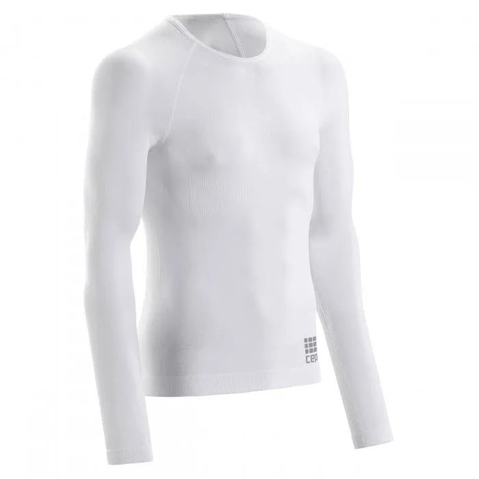 CEP Compression Active Ultralight Long Sleeve Men's Running T-Shirt (White)