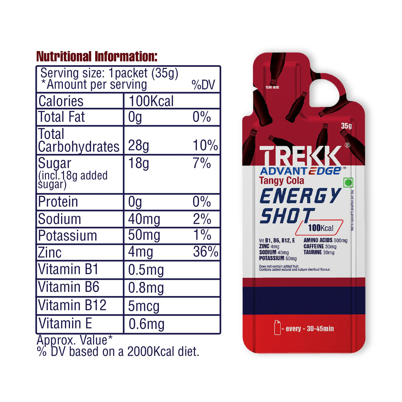 TREKK AdvantEdge Energy Gel (Tangy Cola)