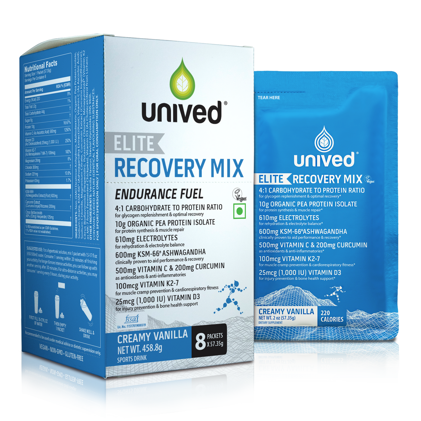 Unived Elite Recovery Mix (Creamy Vanilla)