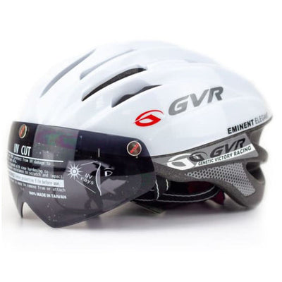 GVR Solid Adult Road Cycling Helmet (White)