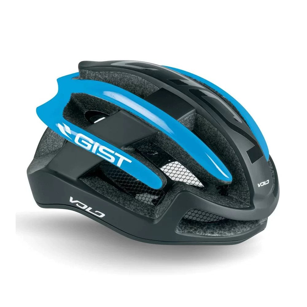 Gist Volo Road Cycling Helmet (Black/Light Blue)