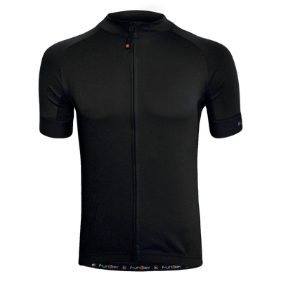 Funkier Cefalu Active Mens Cycling Jersey (Black)
