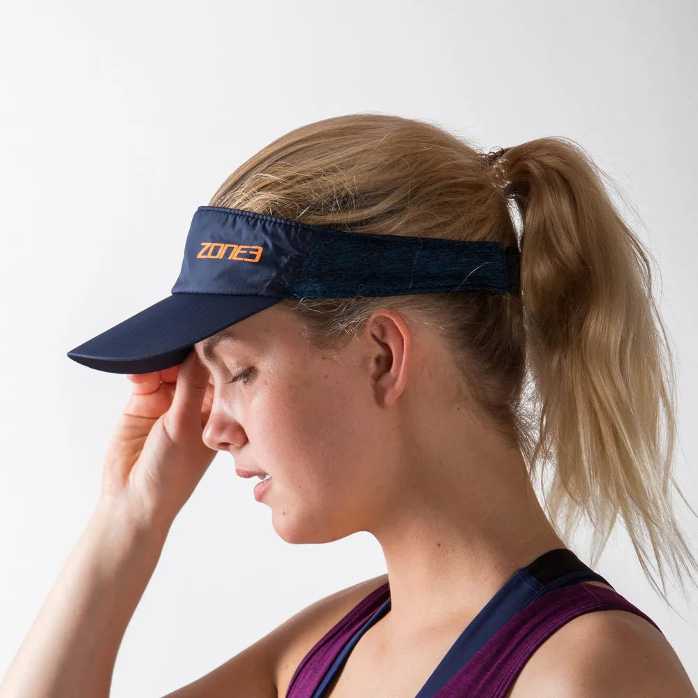 Zone 3 Lightweight Race Visor Caps (Navy blue)