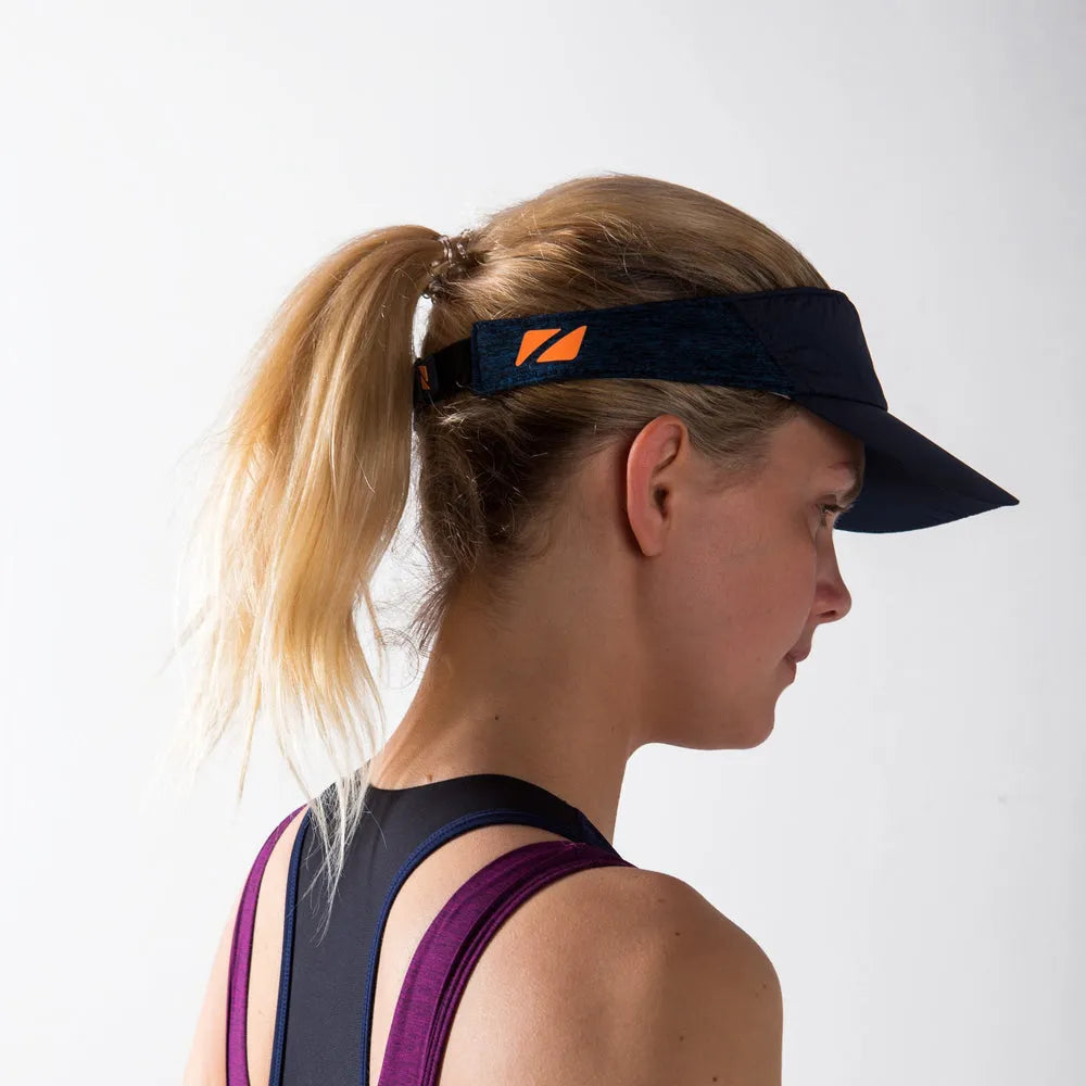 Zone 3 Lightweight Race Visor Caps (Navy blue)