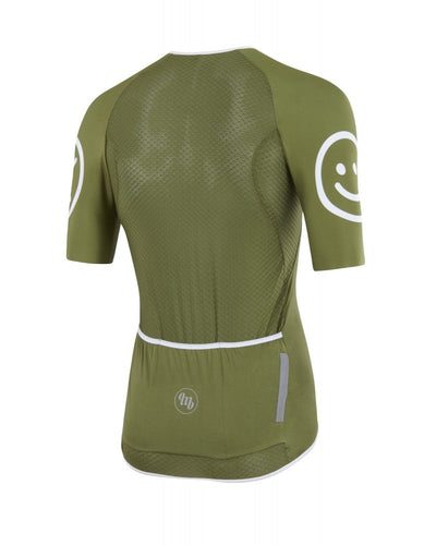 MB Wear UltraLight Smile Mens Cycling Jersey (Green)