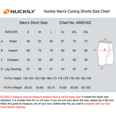 Nuckily MB024 Mens Cycling Shorts (Red)