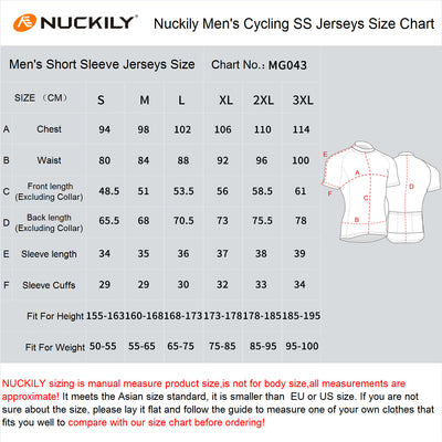 Nuckily MG043 Mens Cycling Jersey (Green)