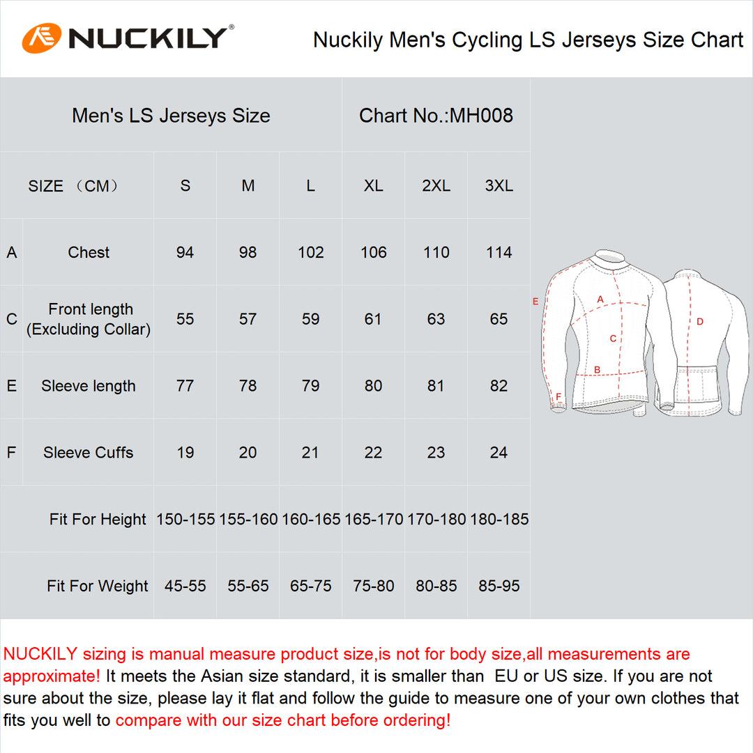 Nuckily MH008 Mens Cycling Jersey (Blue)