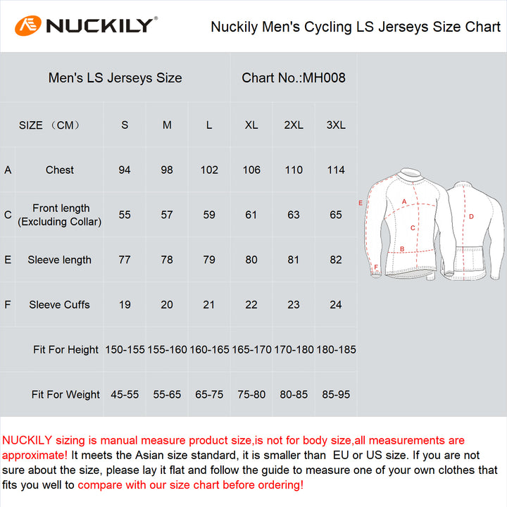 Nuckily MH008 Mens Cycling Jersey (Blue)
