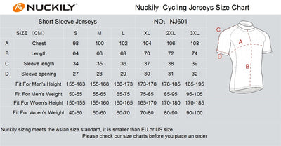 Nuckily NJ601 Mens Cycling Jersey (Grey)