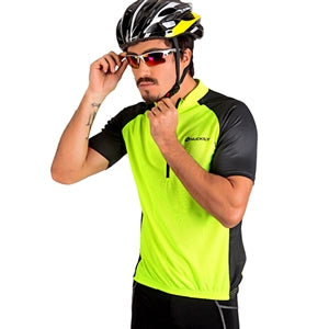 Nuckily NJ601 Mens Cycling Jersey (Neon Green)