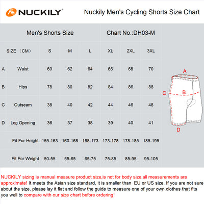 Nuckily NS351 Mens Cycling Shorts (Red)