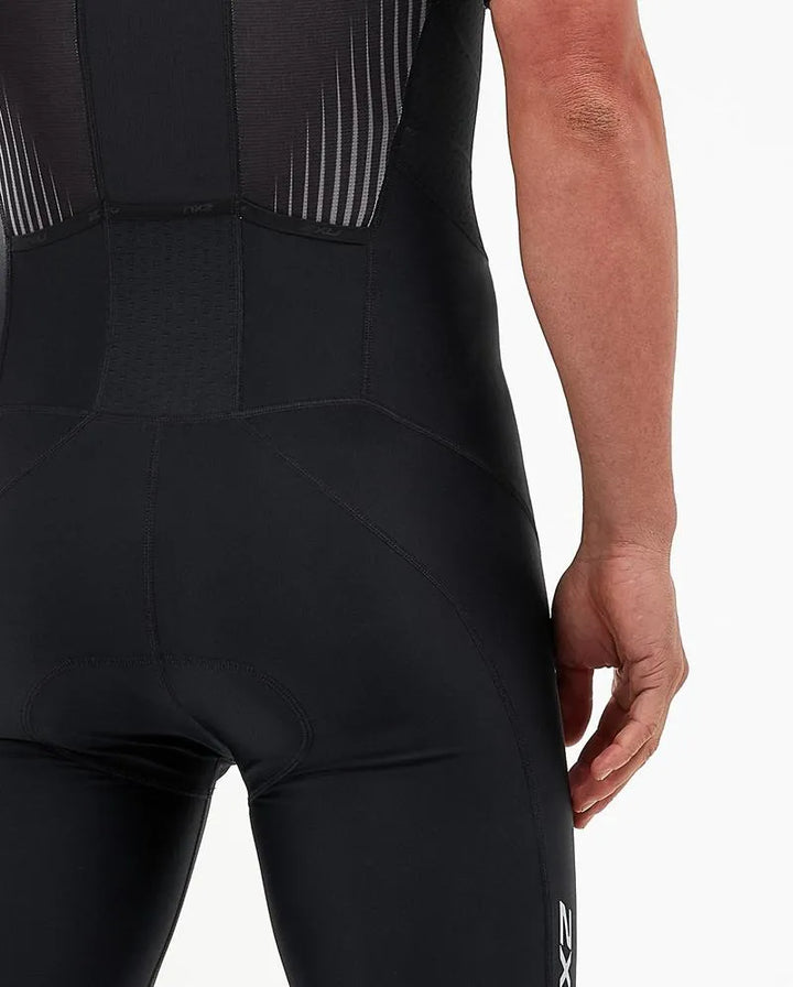 2XU Perform Full Zip Sleeved Men's Triathlon Suit (Black/Shadow)
