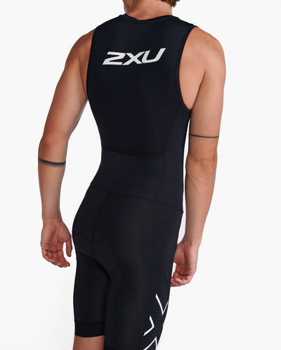 2XU Core Mens Cycling Trisuit (Black/White)