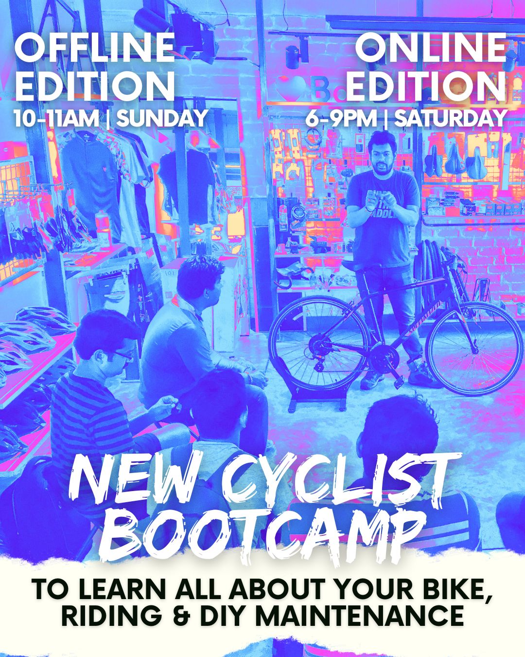 Beginner Cyclist BOOTCAMP - ONLINE & OFFLINE Workshops