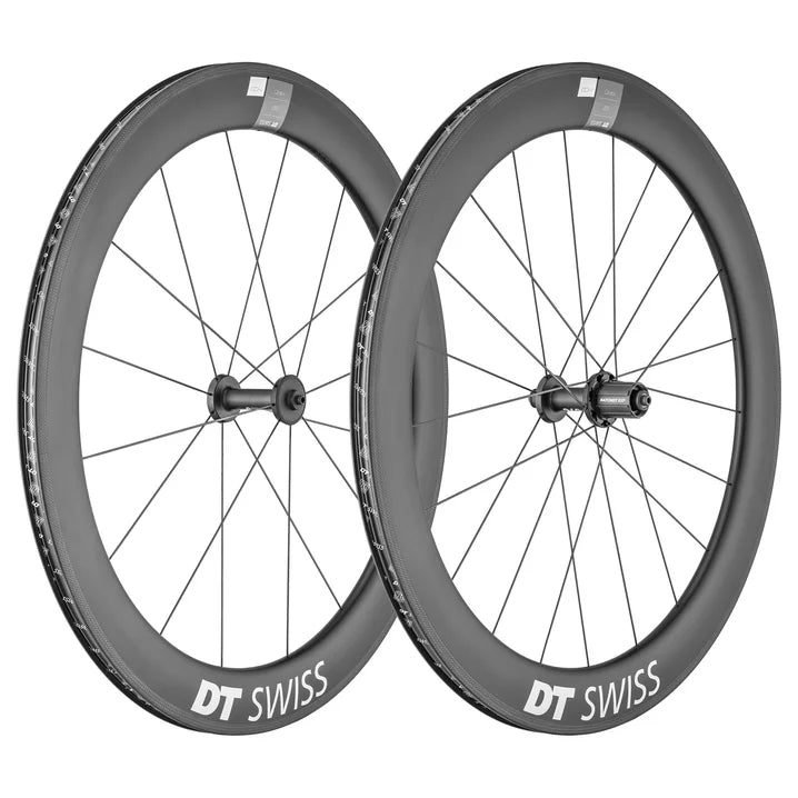 DT Swiss ARC 1400 Dicut 48 Carbon Tubeless Rim Brake Wheel - Shimano/Sram (Black)