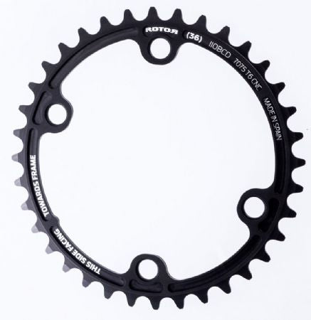 Rotor BCD 110x4 Round Chainring (Black)