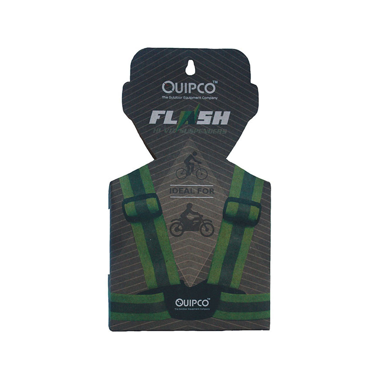QuipCo Flash Hi Viz Suspenders (Fluorescent Green)