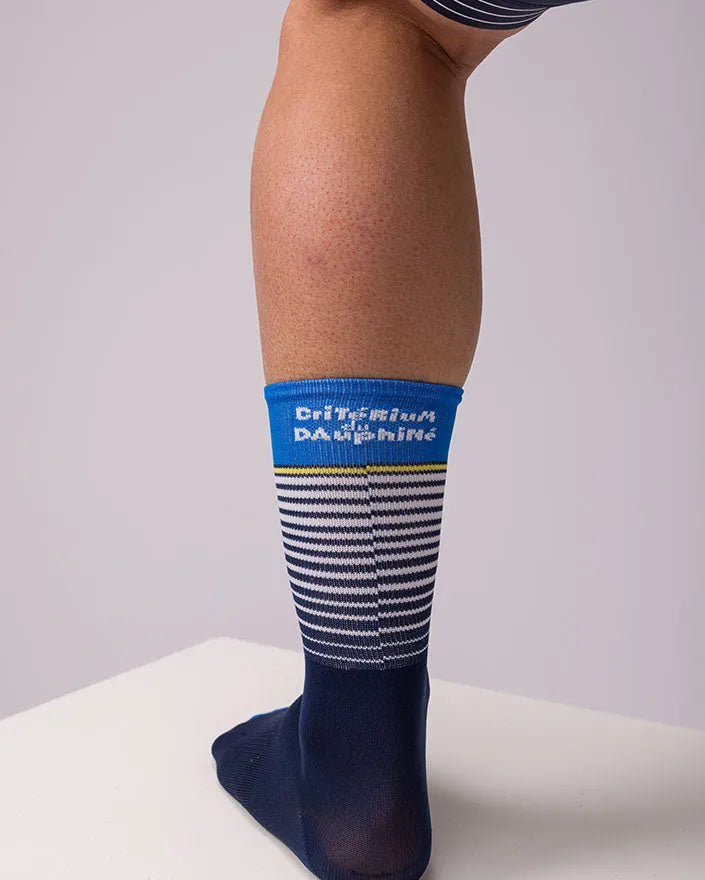 Santini Criterium DU Dauphine Unisex Cycling Socks (Blue)