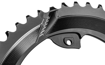 Absolute Black CR 2X 110/4 BCD Oval Chainring (Black)