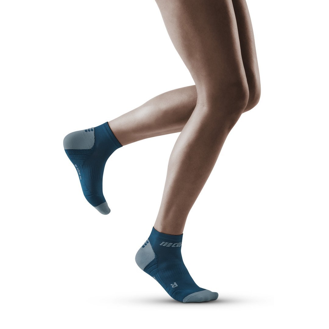 CEP 3.0 Low Cut Womens Compression Socks (Blue/Grey)