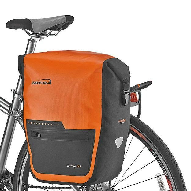 Ibera Waterproof PakRak Pannier Bag (Orange)