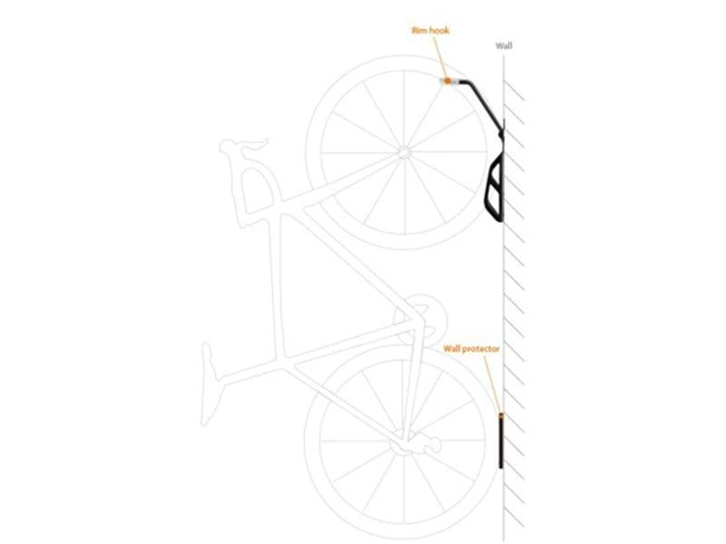 Ibera Bicycle Wall hanger (Black)