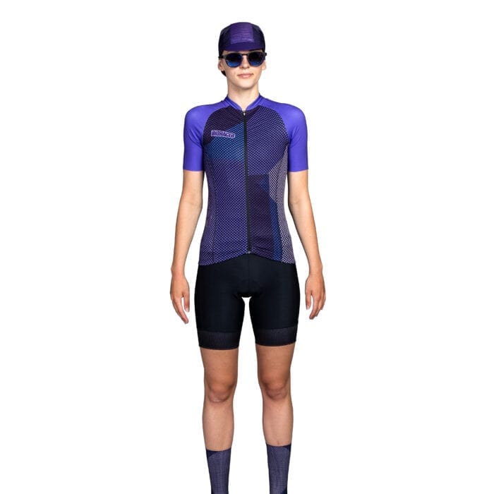 Bioracer Vesper Blitzz Womens Cycling Jersey (Purple)