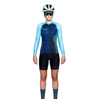 Bioracer Vesper Blitzz Womens Cycling Jersey (Blue)
