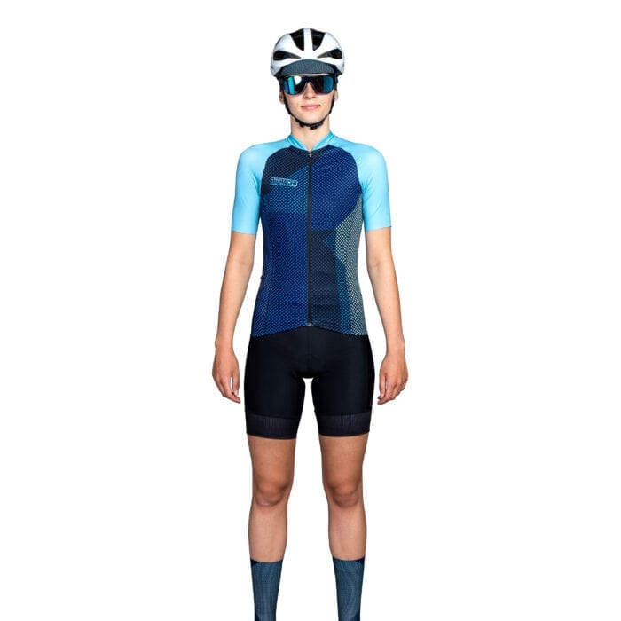 Bioracer Vesper Blitzz Womens Cycling Jersey (Blue)