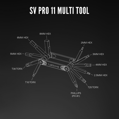 Lezyne SV Pro 11 Multi Tool (Silver)