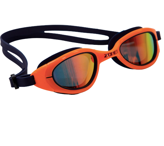 Zone 3 Attack Sport Sunglasses (Navy/Neon Orange)