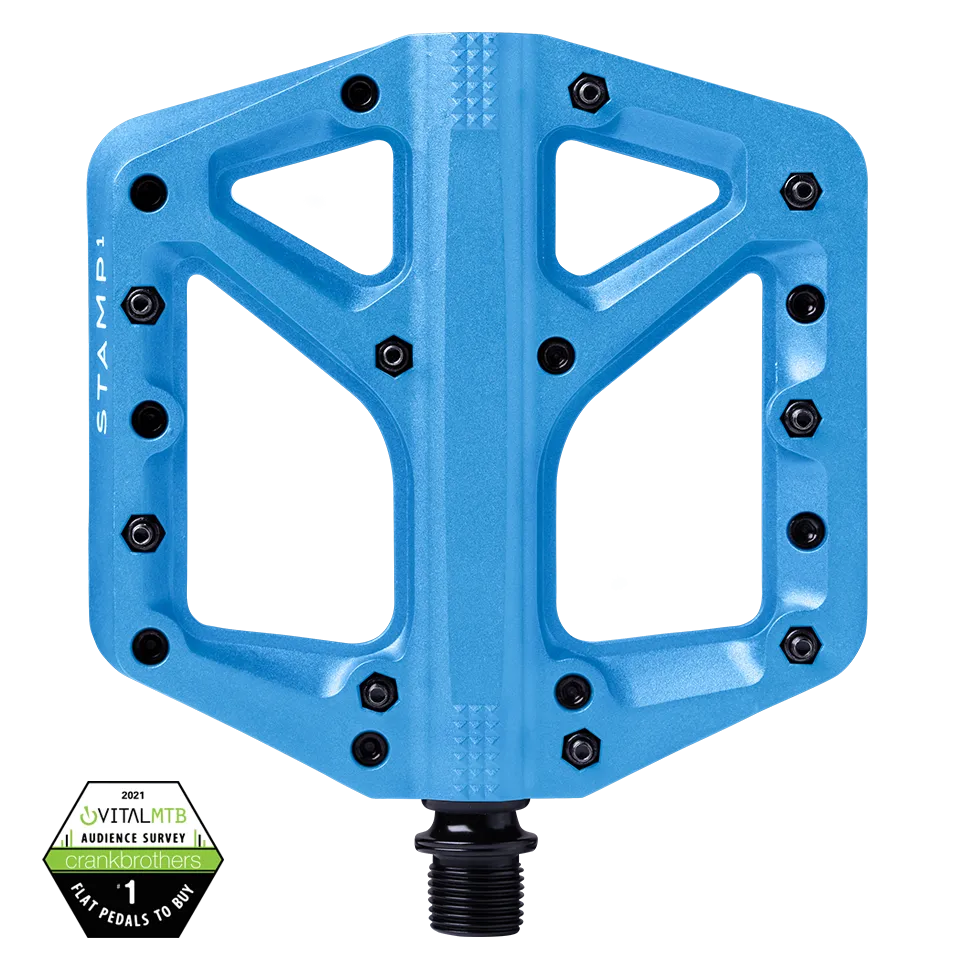 Crank Brothers Stamp 1 Large Platform Pedal (Blue)