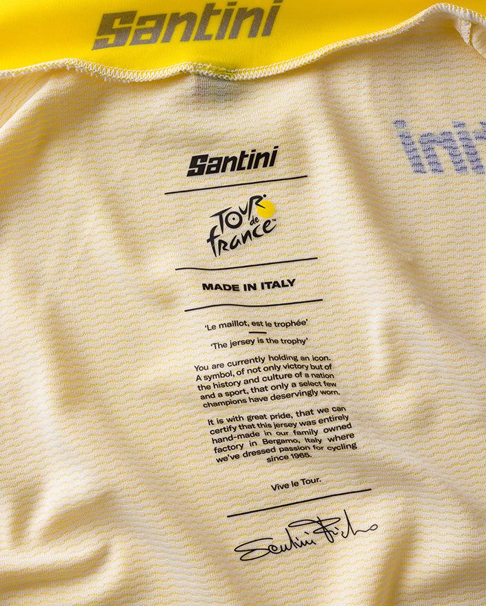 Santini TDF Leader Mens Cycling Jersey (Yellow) - BUMSONTHESADDLE