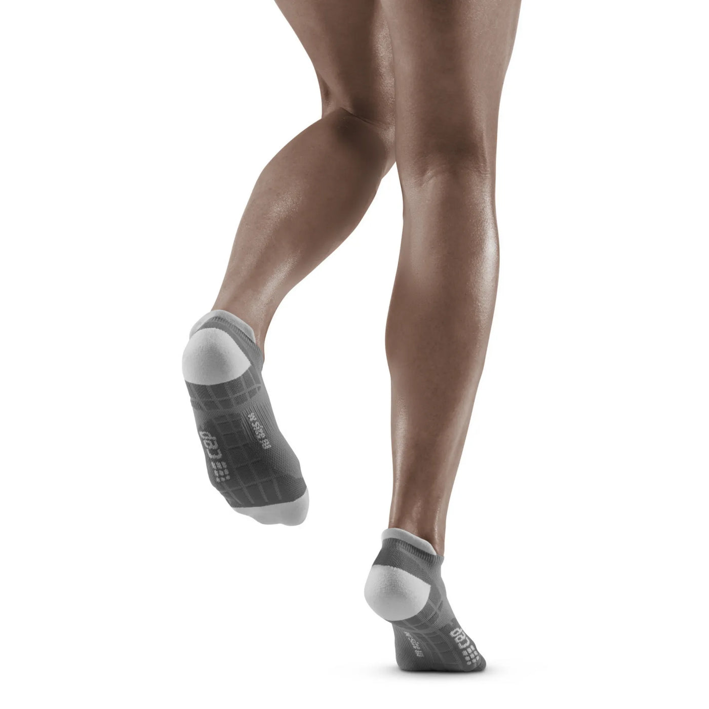 CEP Ultralight No Show Womens Compression Socks (Grey/Light Grey)