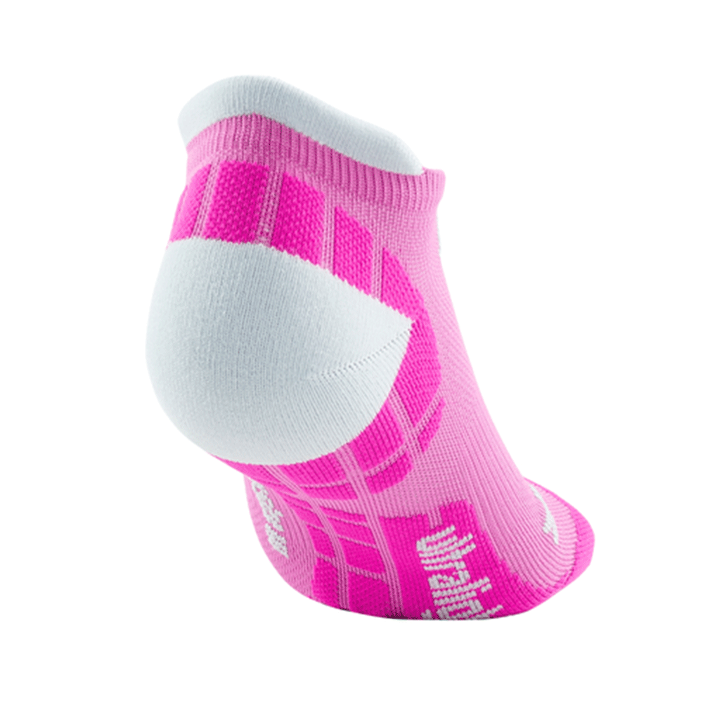 CEP Ultralight No Show Womens Compression Socks (Electric Pink/Light Grey)