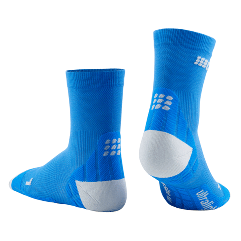 CEP Ultralight Short Womens Compression Socks (Electric Blue/Light Grey)