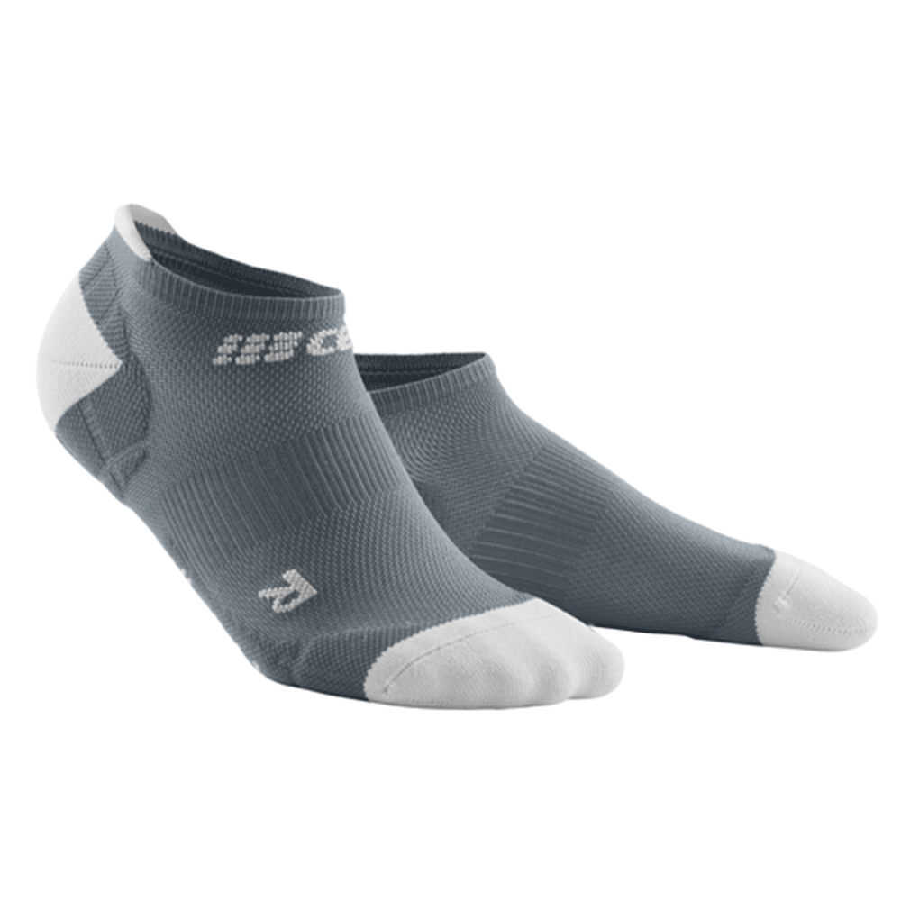 CEP Ultralight No Show Mens Compression Socks (Grey/Light Grey)