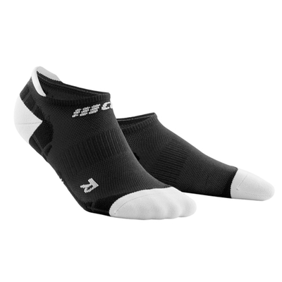 CEP Ultralight No Show Womens Compression Socks (Black/Light Grey)