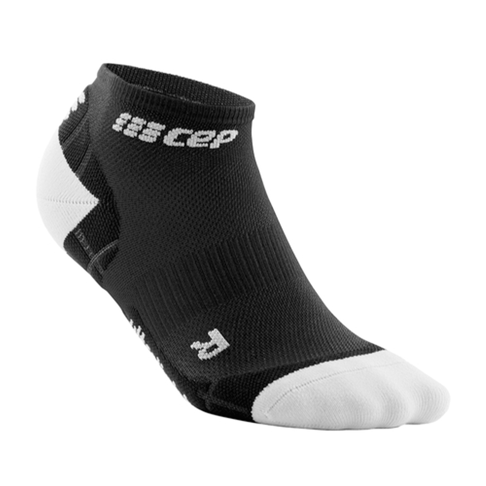 CEP Ultralight Low Cut Womens Compression Socks (Black/Light Grey)