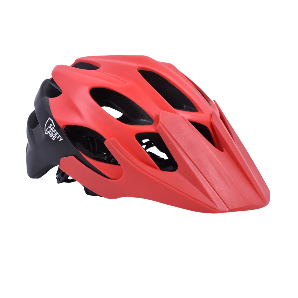 Safety Labs Vox MTB Cycling Helmet (Matte Black/Red)