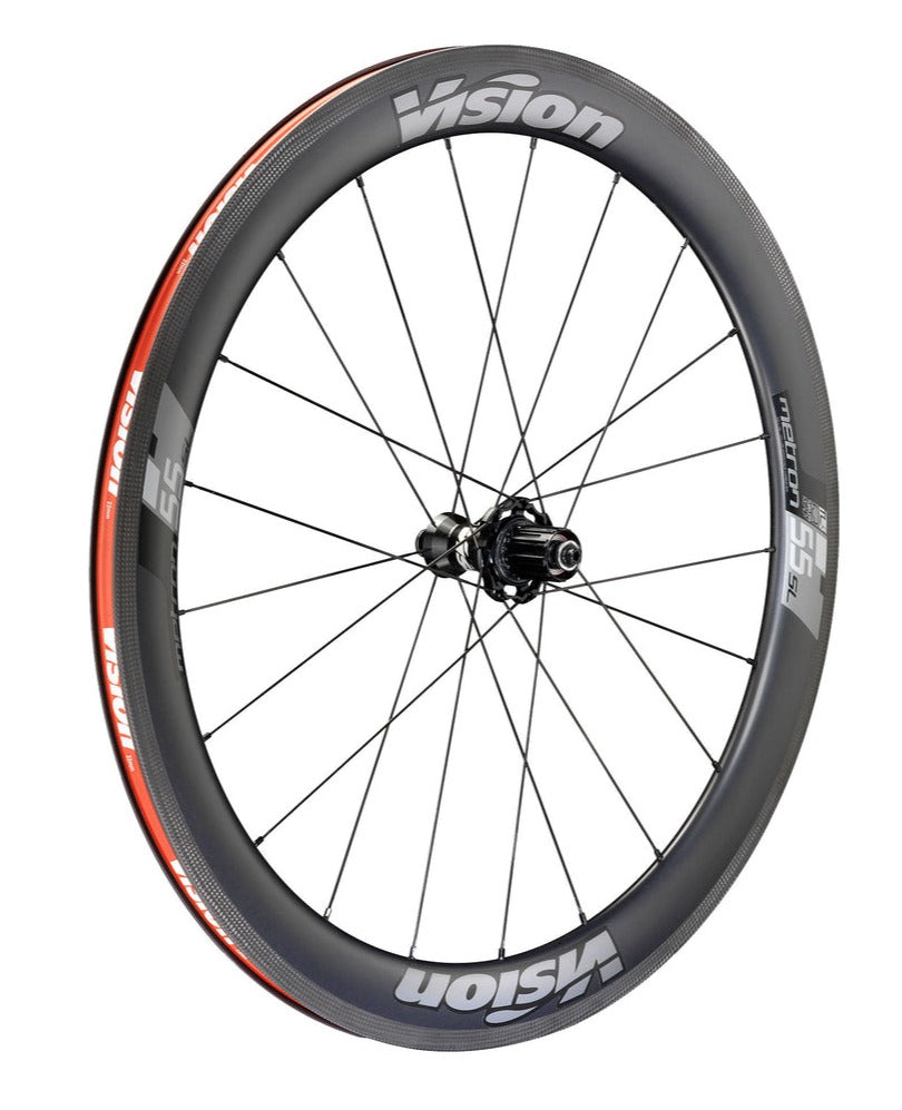 Vision Metron 55 Carbon Tubeless  Rim Brake Wheel - Shimano/Sram (Black)