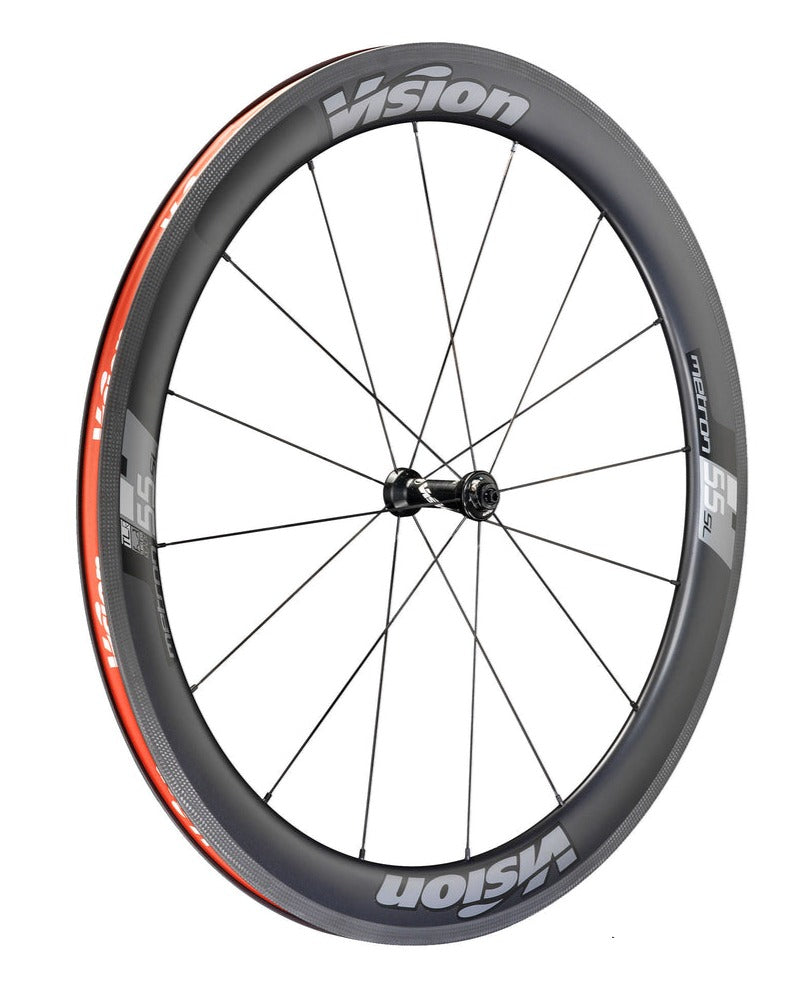 Vision Metron 55 Carbon Tubeless  Rim Brake Wheel - Shimano/Sram (Black)